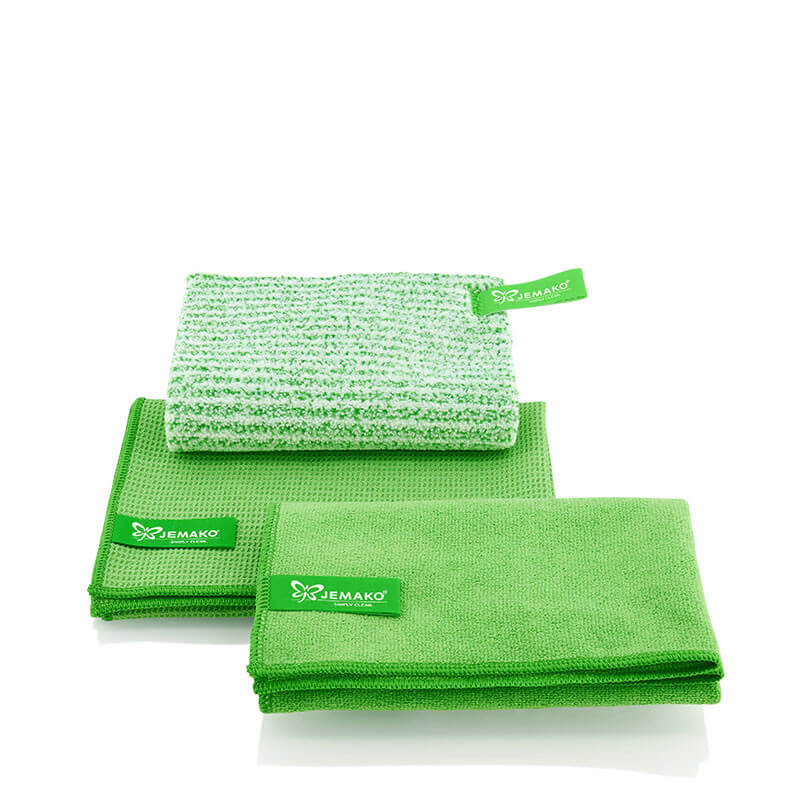 JEMAKO® Chiffon pour vaisselle 15 x 22 cm, vert, pack de 3