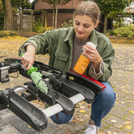 Het product wordt getoond in een voorbeeldige toepassing