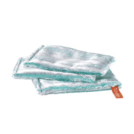 Chiffon pour vaisselle 15 x 22 cm, turquoise, pack de 3